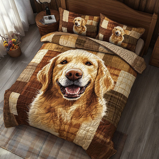 Cute Golden Retriever WX0303013CL Duvet Cover Set