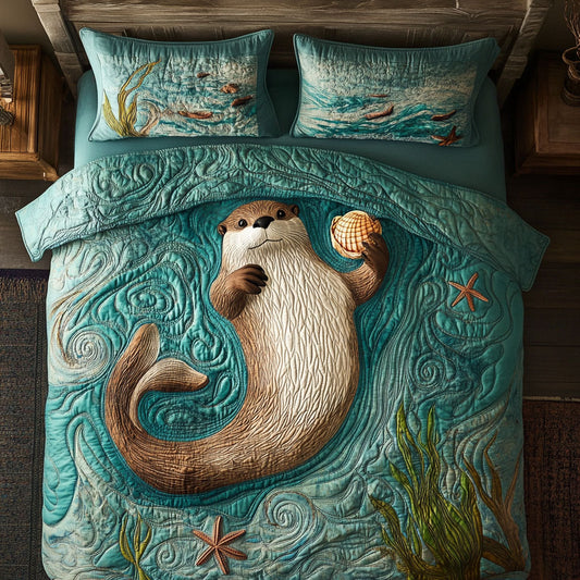 Cute Otter WX0703014CL Duvet Cover Set