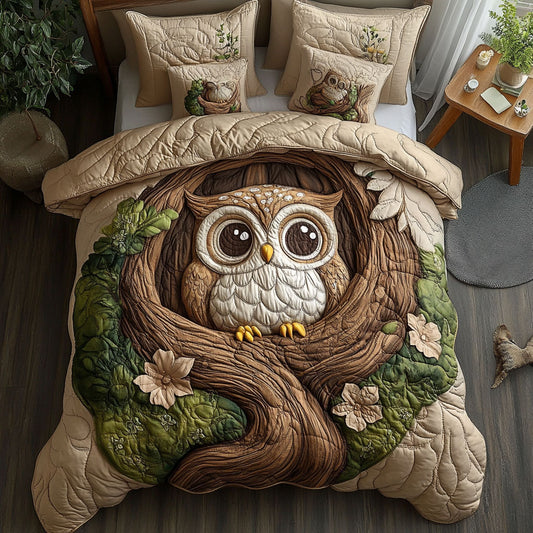 Cute Owl WX0703015CL Duvet Cover Set