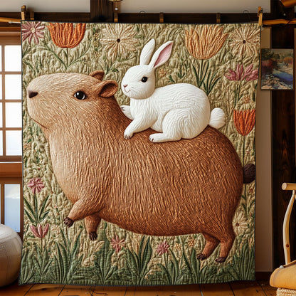 Capybara And Rabbit WJ0602003CL Quilt