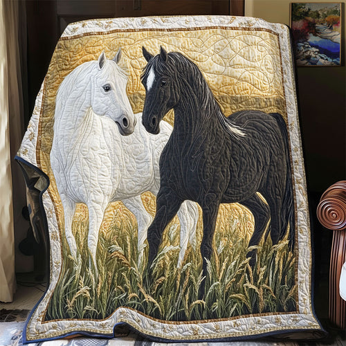 Couple Horse WX1601021CL Quilt