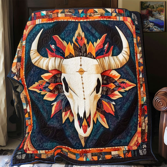 Skull Native American WX0302072CL Quilt