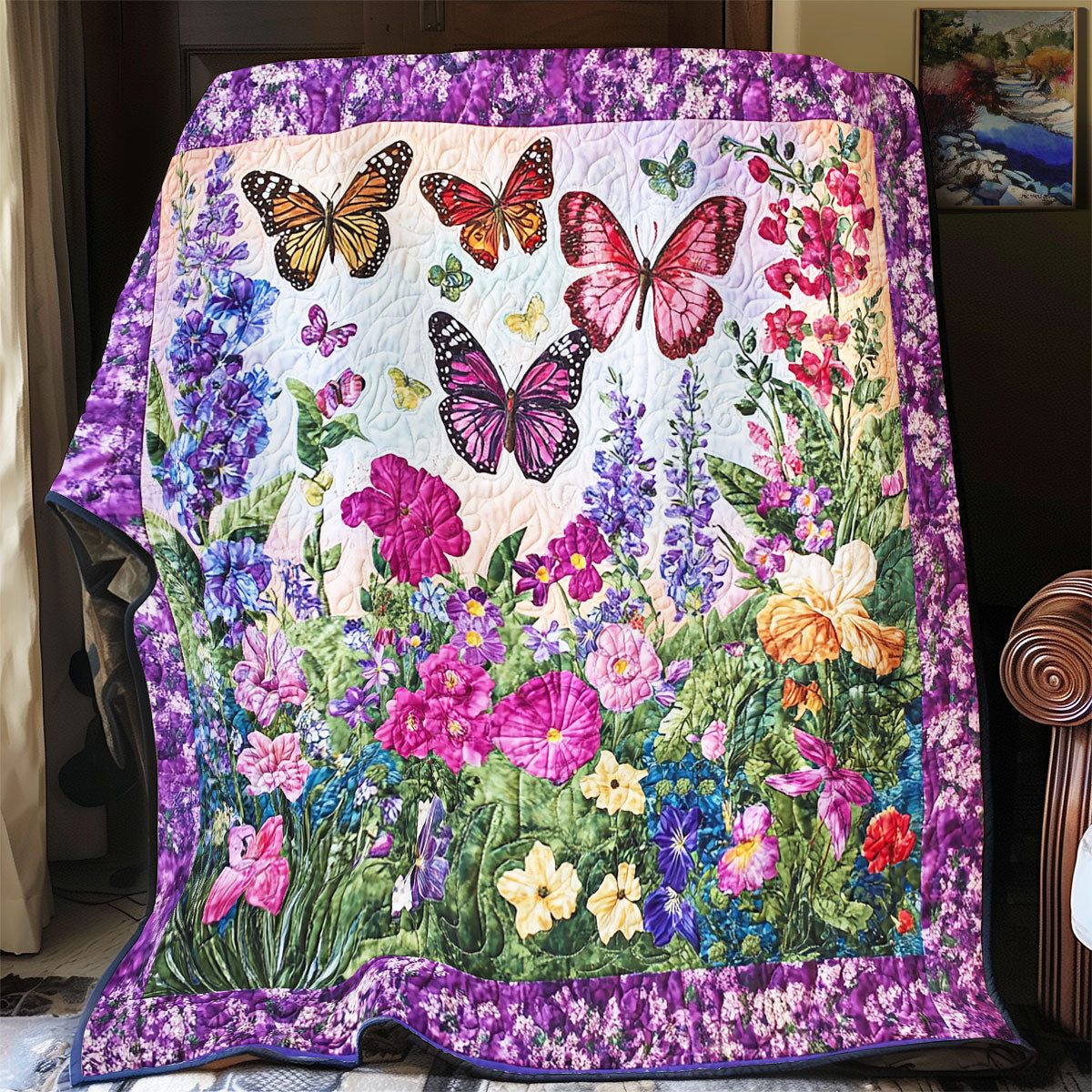 Butterfly Garden WX2001012CL Quilt