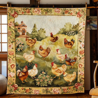 Chicken Yard WJ2201007CL Quilt