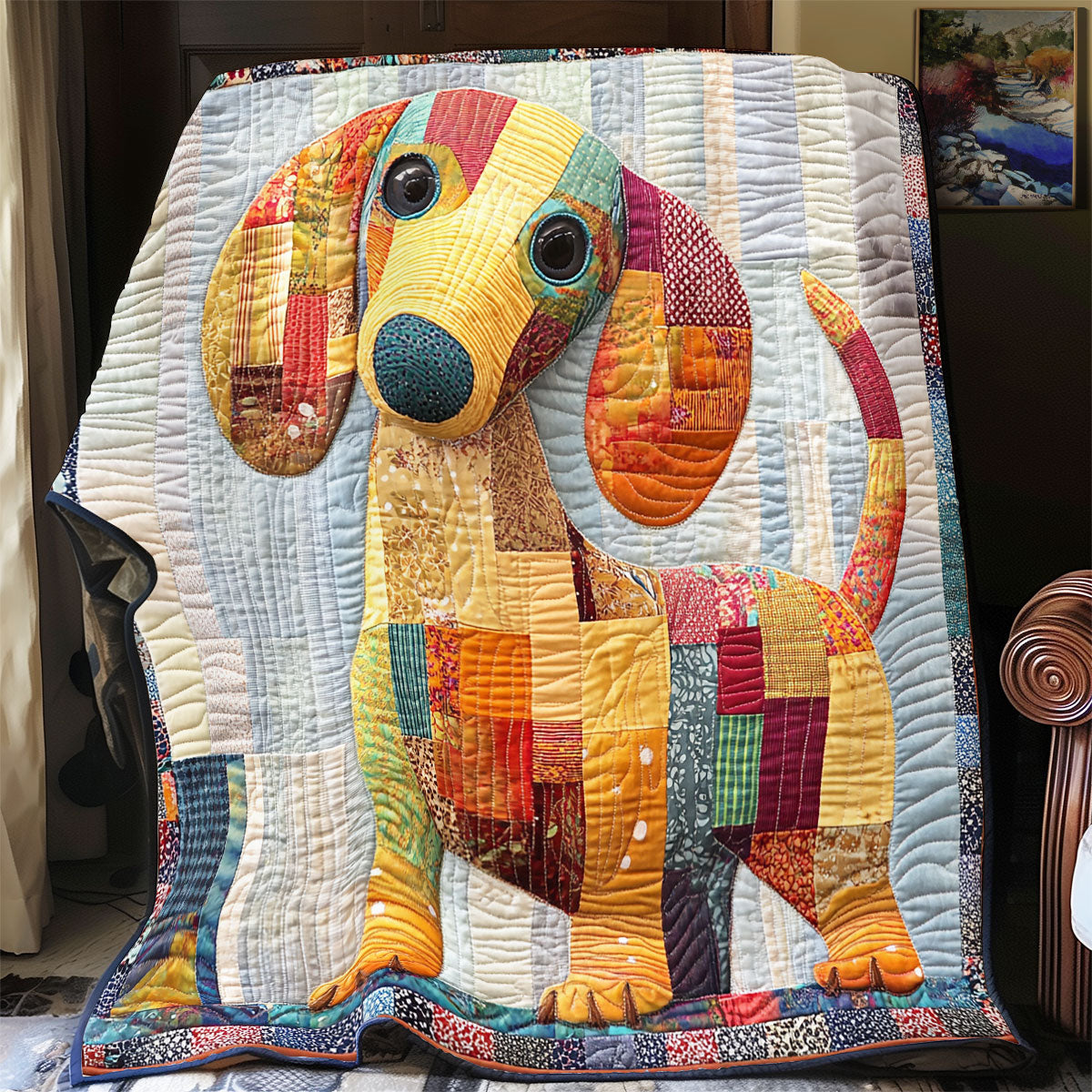 Cute Dachshund WX2702082CL Quilt