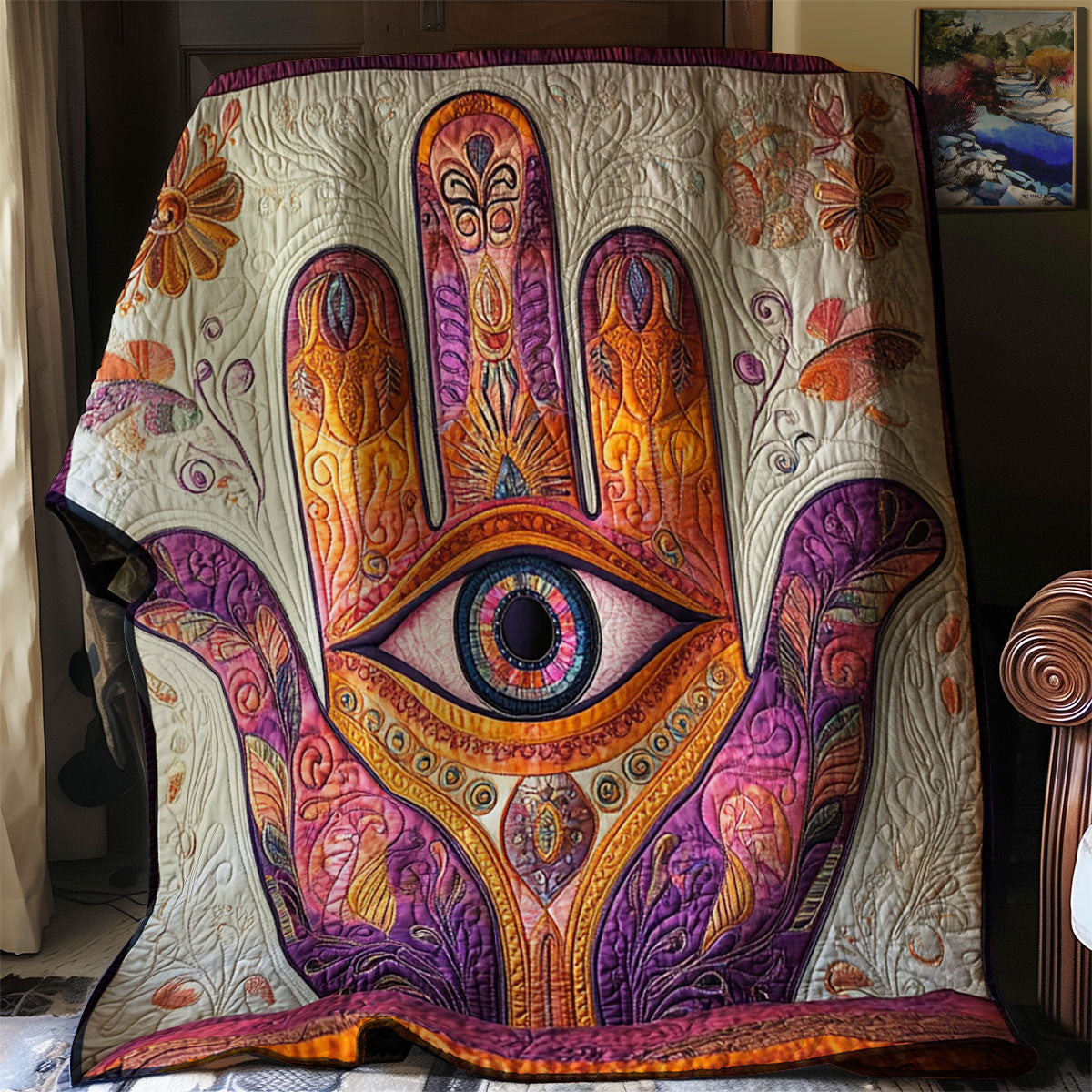 Sacred Hamsa WJ2101022CL Quilt