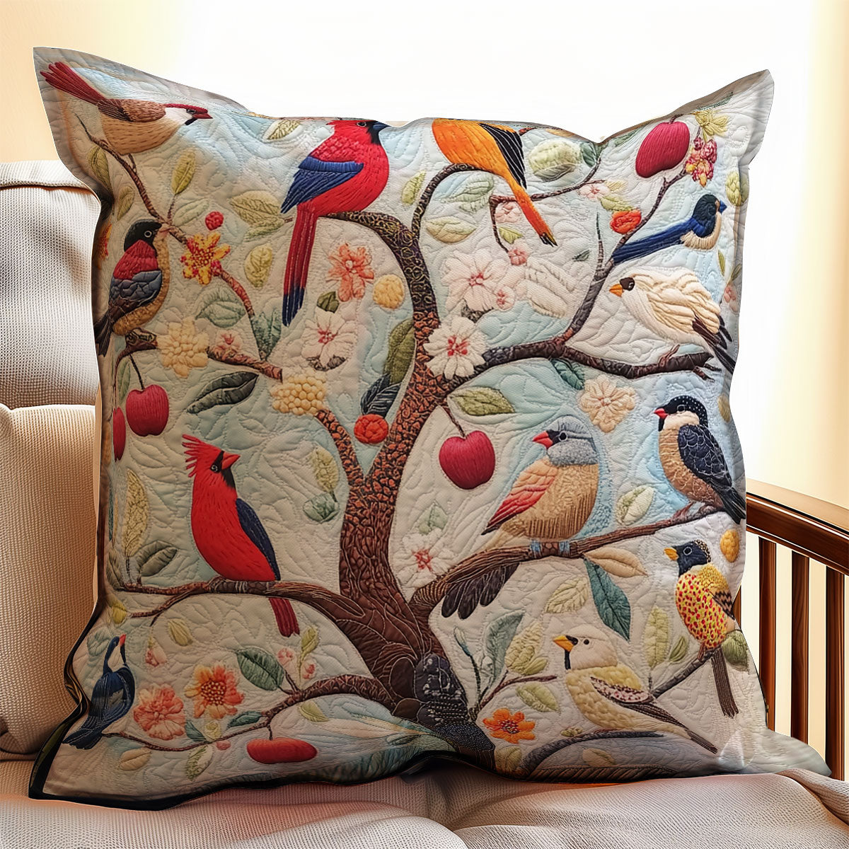 Bird Tree WX2401056CL Quilt Pillow Case