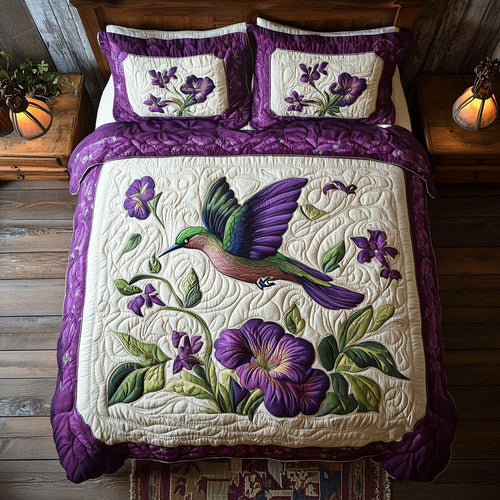 Floral Hummingbird WX0401062CL Duvet Cover Set