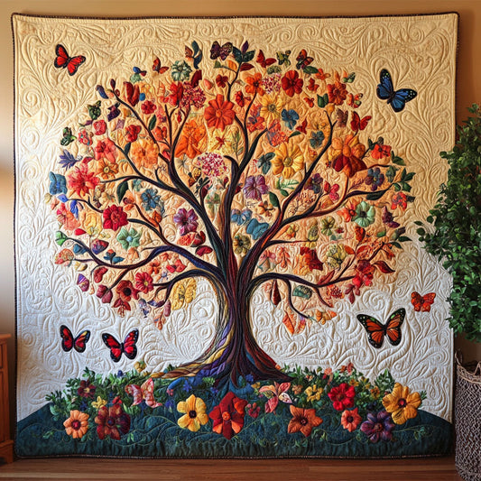 Butterfly Tree Of Life WJ1501001CL Quilt