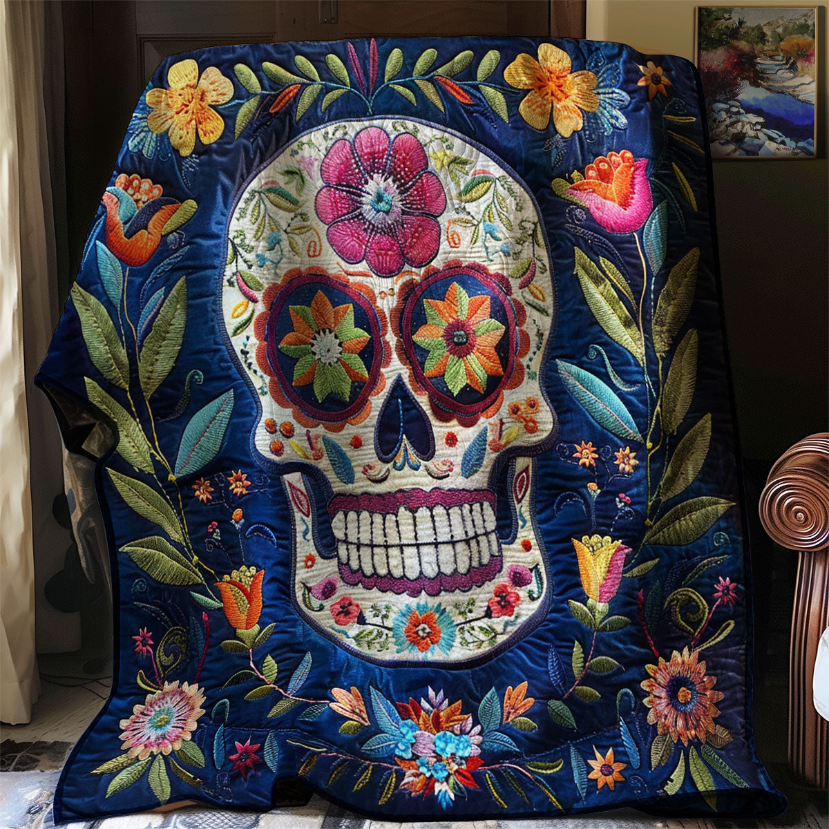 Sugar Skull WJ0701019CL Quilt