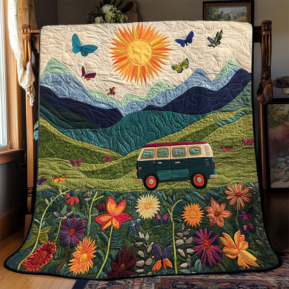 Road Trip Blooms WJ1501022CL Quilt