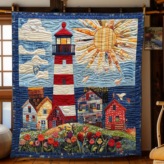 Sunlit Seaside Lighthouse WJ1303028CL Quilt