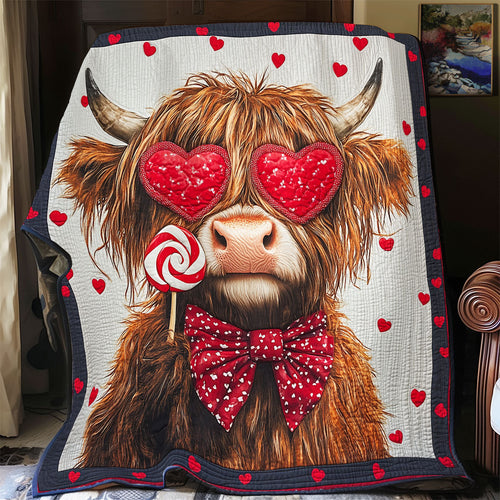 Highland Cow Valentine WX0901039CL Quilt