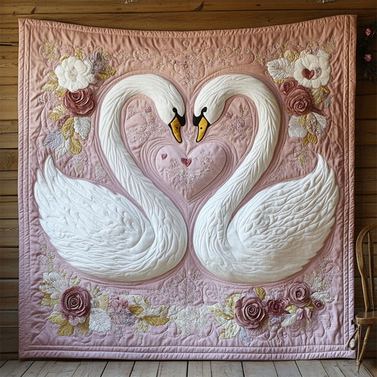 Swan In Love WJ1701023CL Quilt