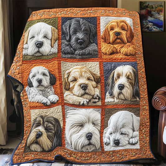 Cute Dog Sleeping WX1702117CL Quilt