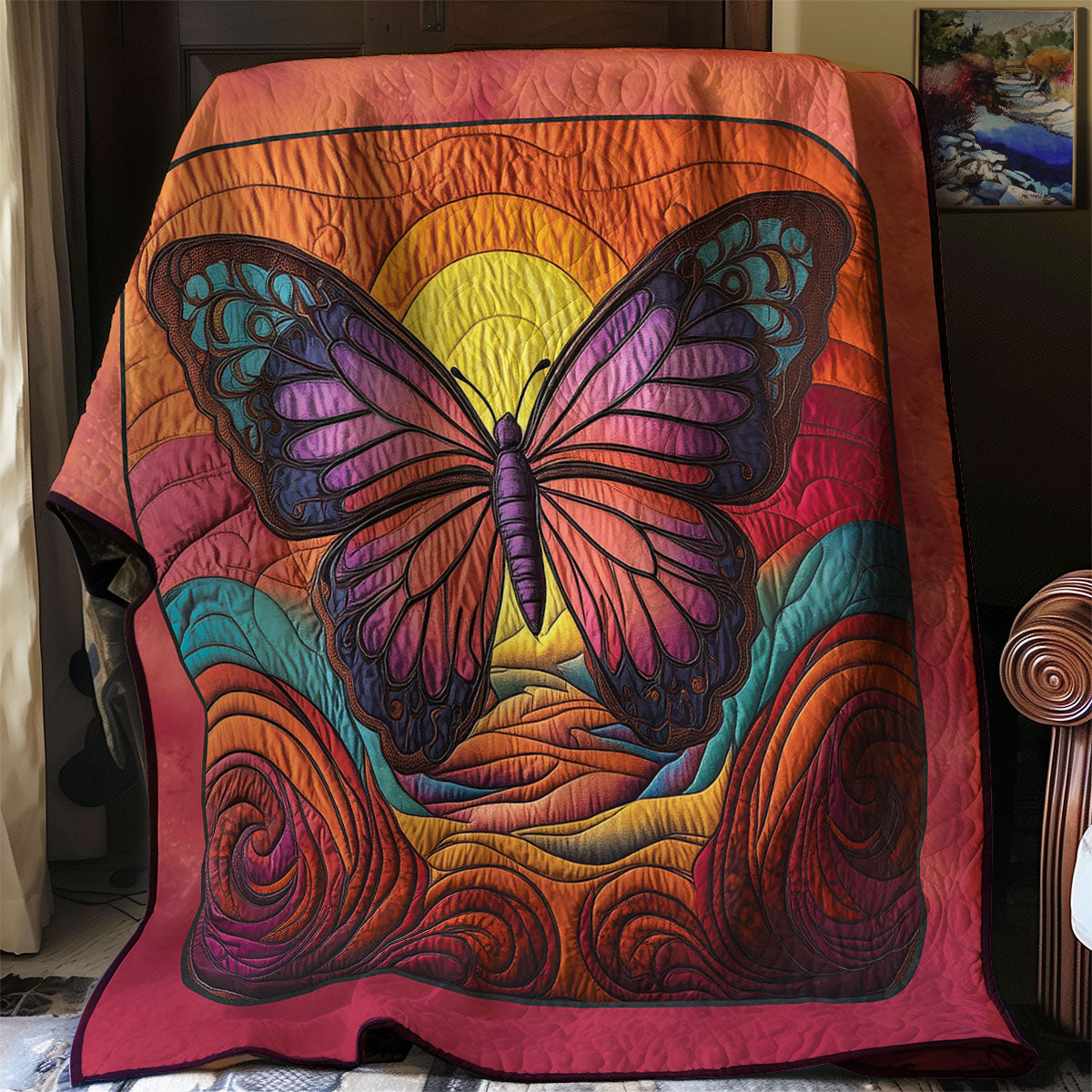 Sunset Butterfly WJ0601020CL Quilt