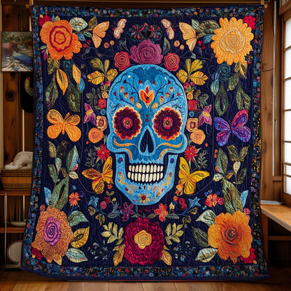 Skull Flower  WX0601051CL Quilt