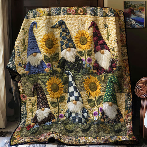 Sunflower Gnome WJ0401021CL Quilt