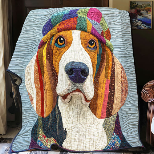 Brave Basset Hound WX0301013CL Quilt