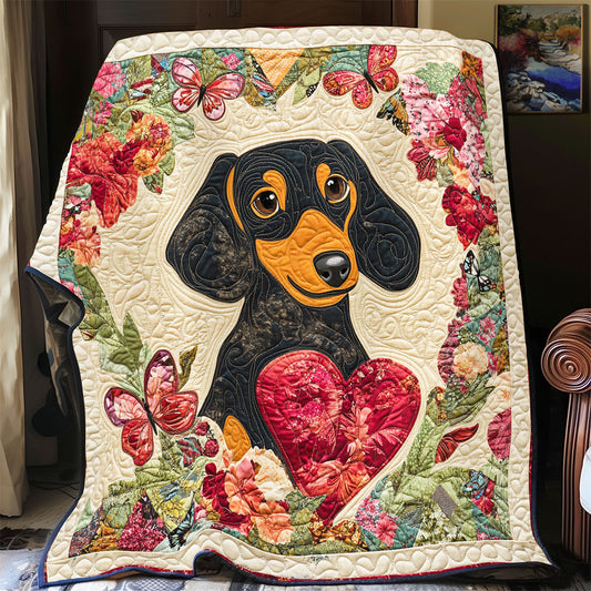 Dachshund in Bloom WX0803022CL Quilt