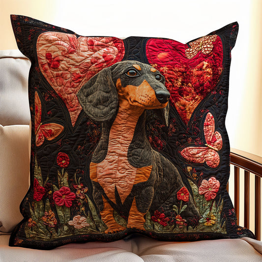 Dachshund Love WX0803104CL Quilt Pillow Case