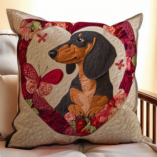 Dachshund Sweetheart WX0803105CL Quilt Pillow Case