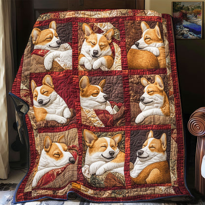 Adorable Corgi WX1701001CL Quilt