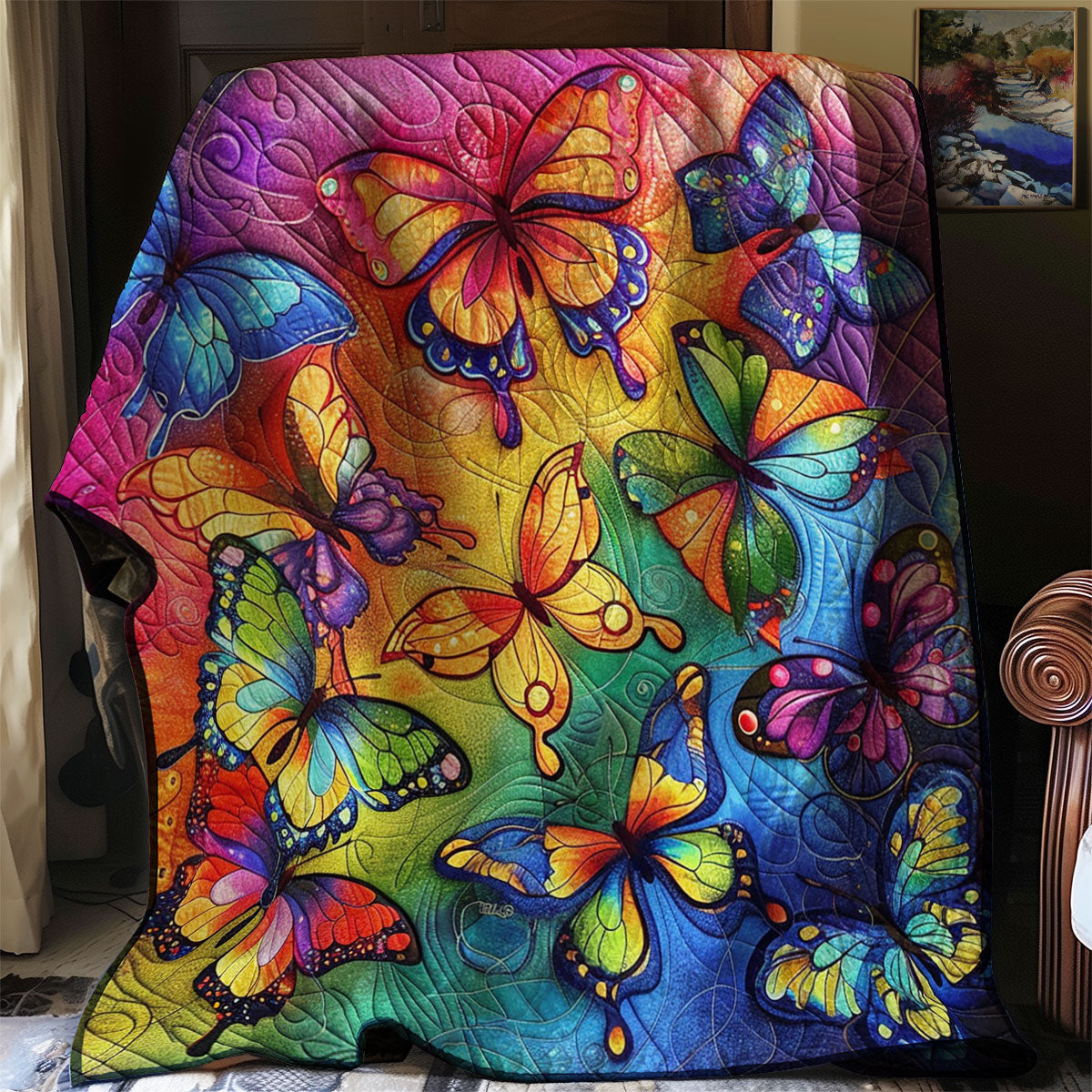 Colorful Butterfly WJ0401002CL Quilt