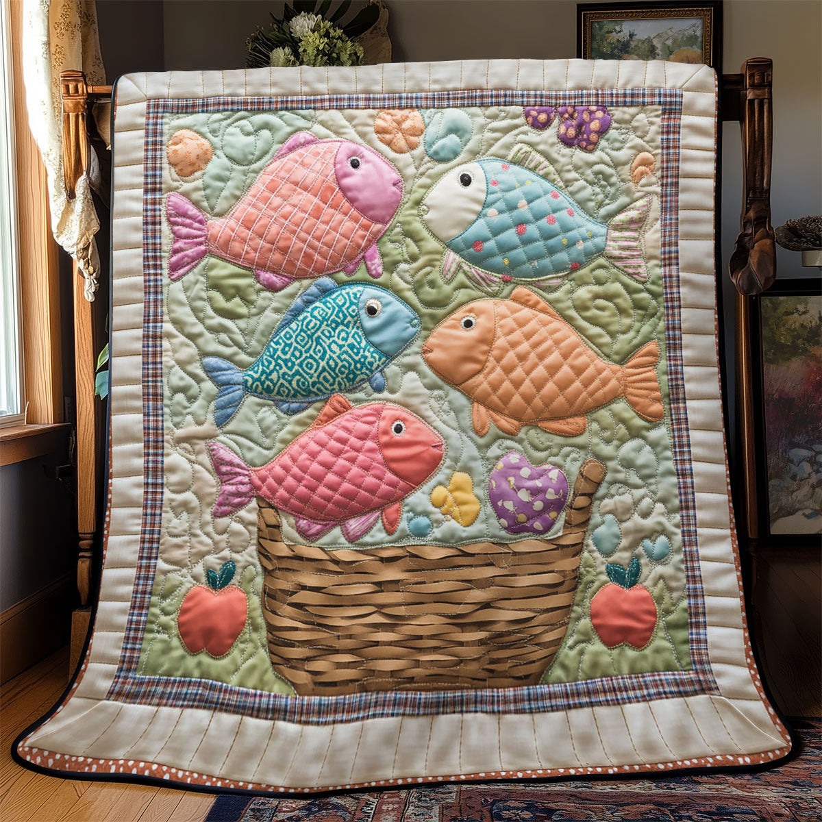 Fish Basket WJ1701010CL Quilt