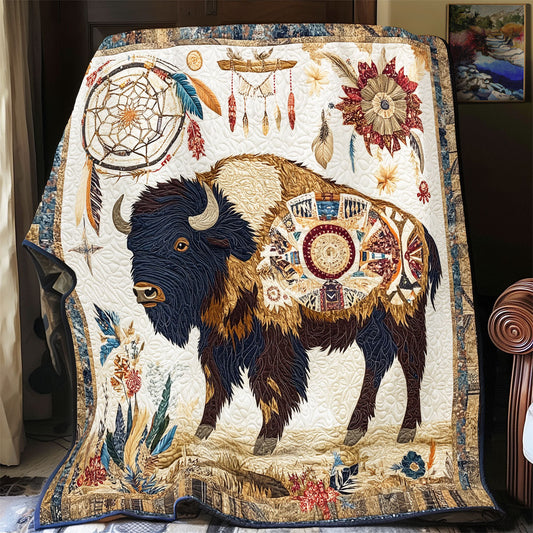 Native American Bison WX2402084CL Quilt