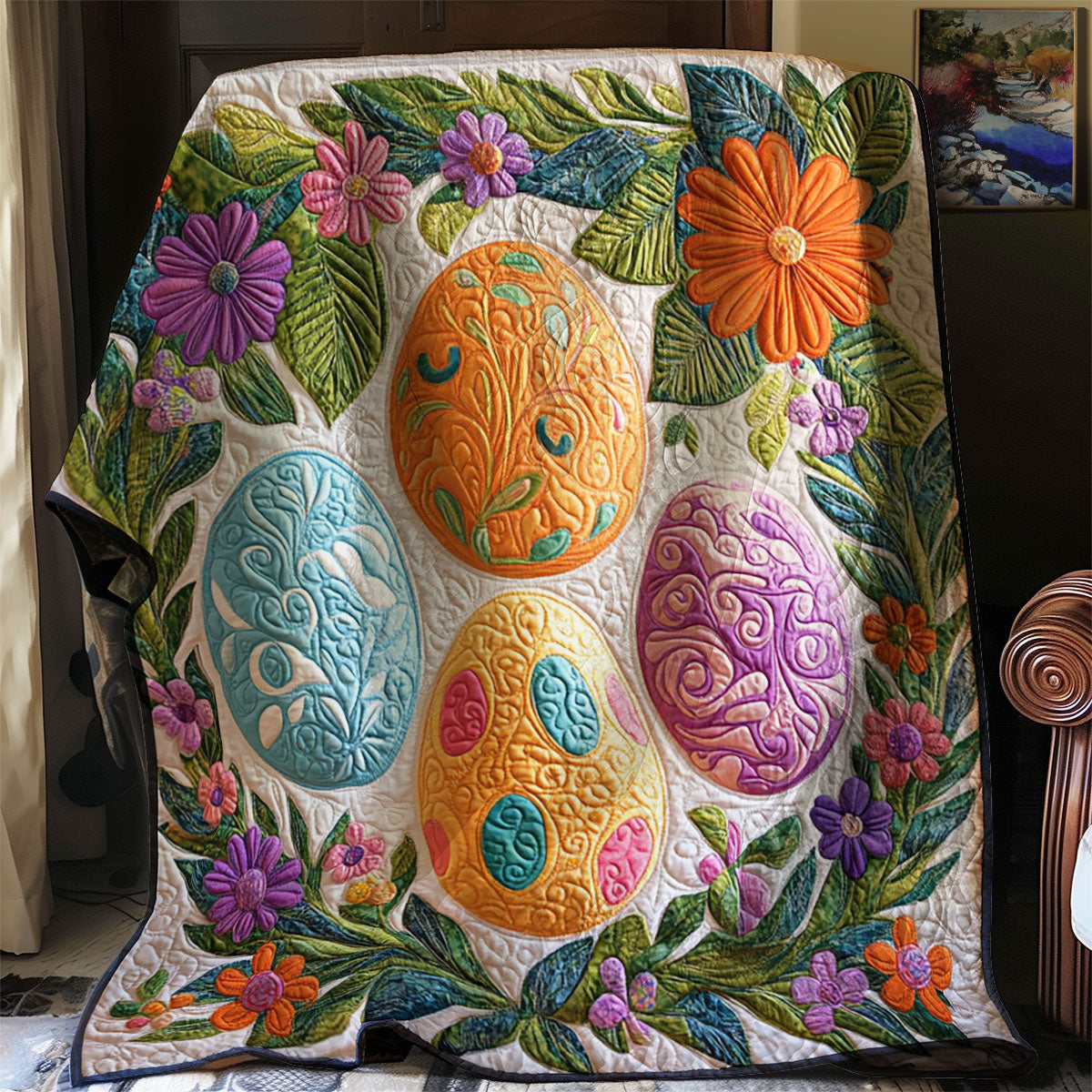 Easter Egg WJ2201011CL Quilt