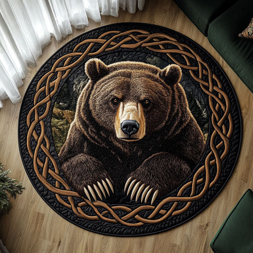 Majestic Bear WX1403127CL Quilted Round Mat