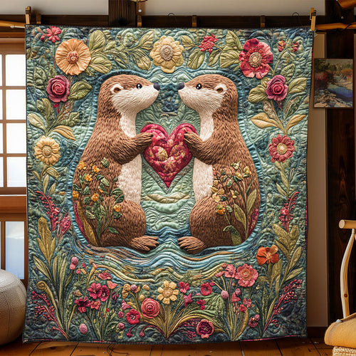 Otterly Adorable Love WJ2001024CL Quilt