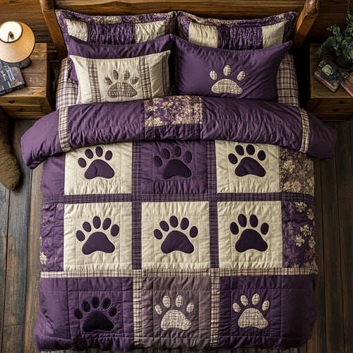 Dog Footprit WX0603023CL Duvet Cover Set