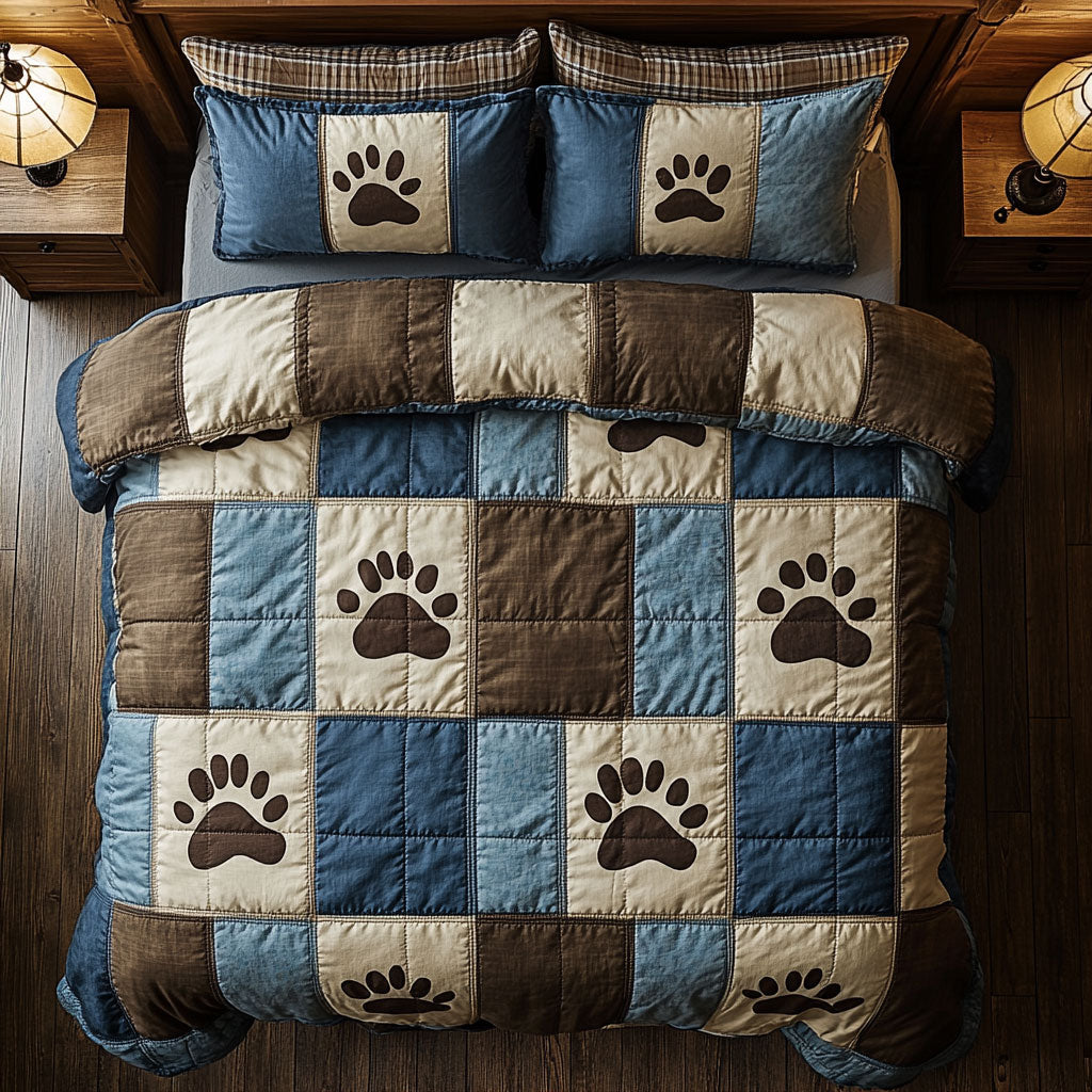 Dog Paw WX0603025CL Duvet Cover Set