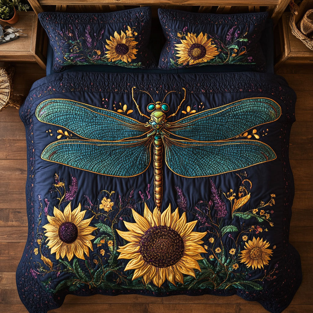 Dragonfly Sunflower WX0303016CL Duvet Cover Set