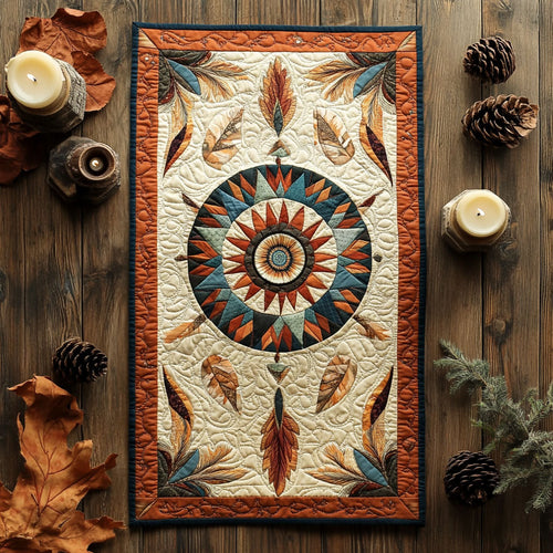 Dreamcatcher Petals WX0703056CL Quilted Table Runner