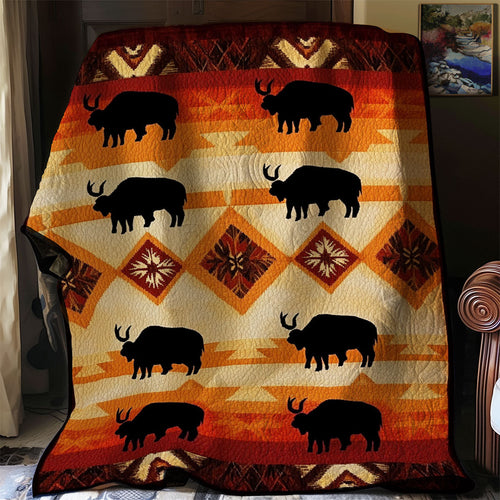 Bison Native American WJ2001004CL Quilt