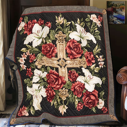 Flower Cross WX0701022CL Quilt