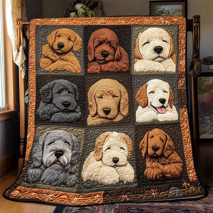 Cute Dog Sleeping WX1702116CL Quilt