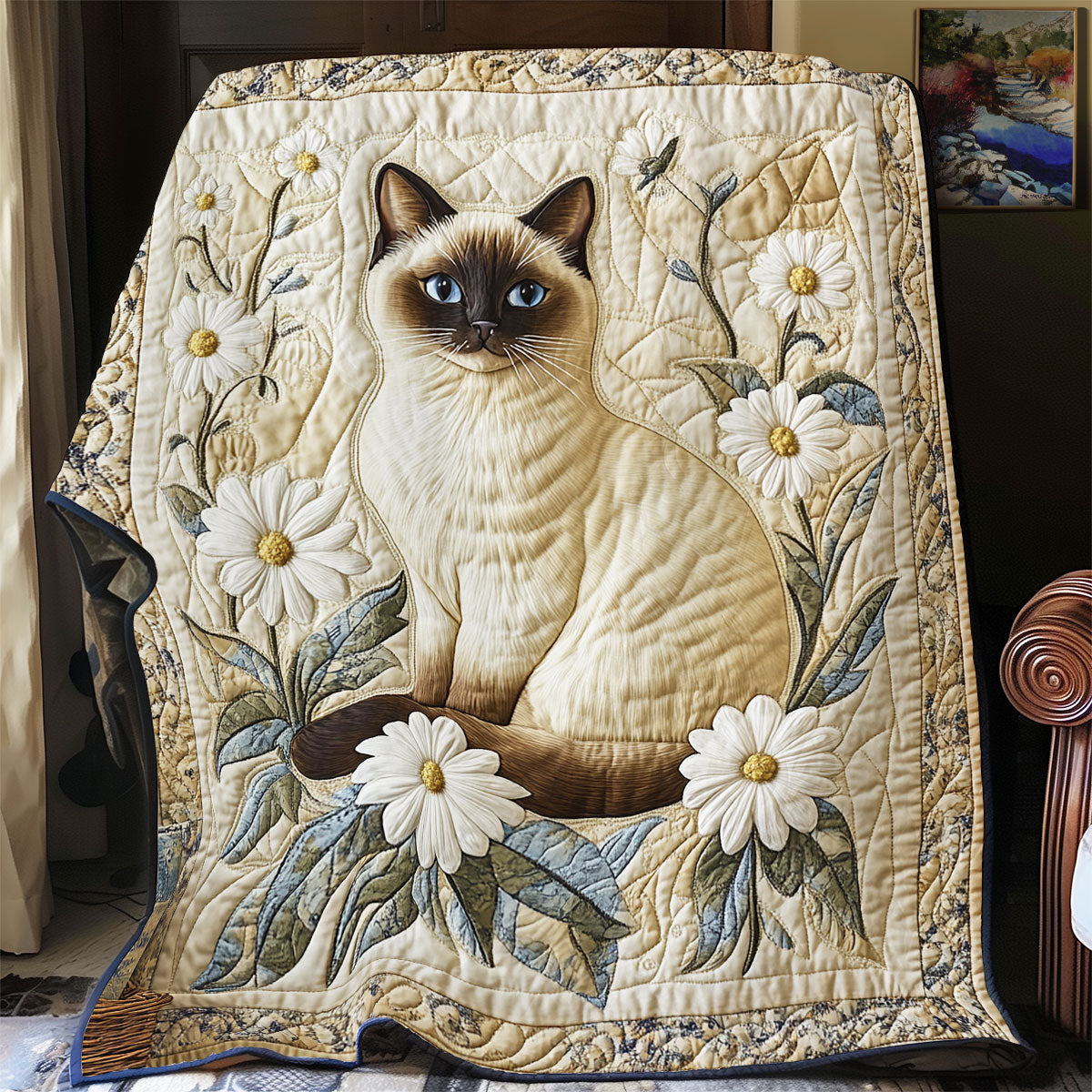 Cute Tuxedo Cat WX1702121CL Quilt