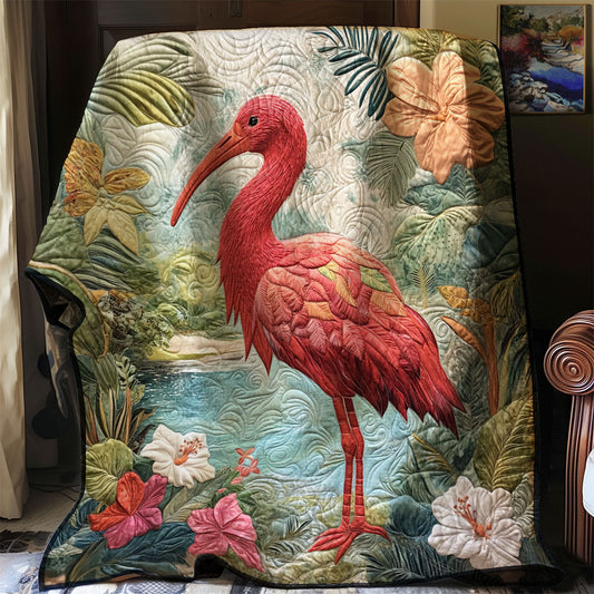 Tropical Scarlet Ibis WJ2102021CL Quilt