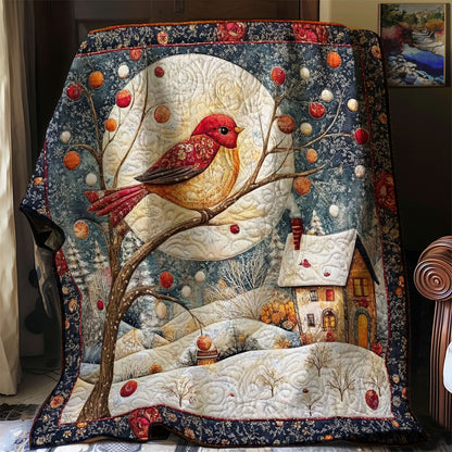 Moonlit Cardinal WJ0201014CL Quilt