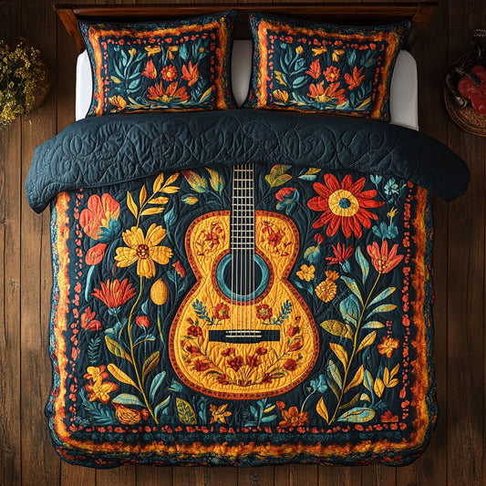 Floral Guitar WX1801072CL Duvet Cover Set