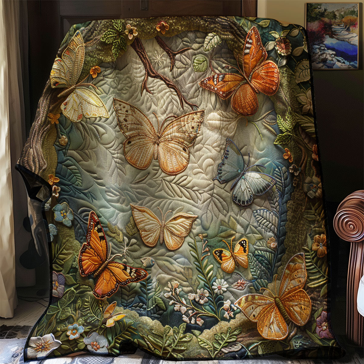 Enchanted Butterfly Forest WJ0602010CL Quilt