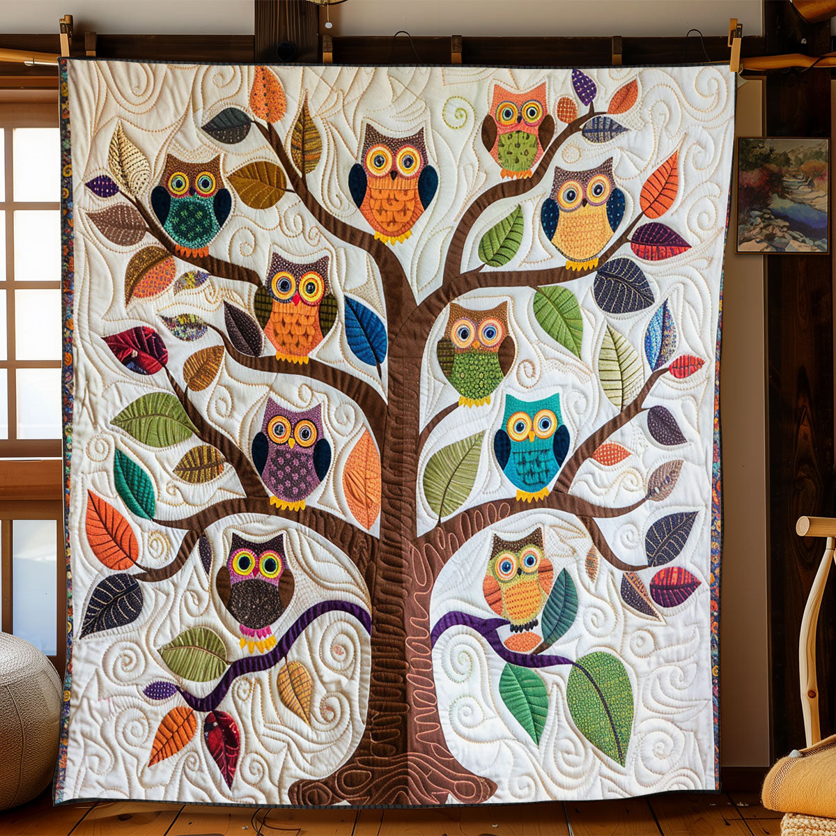 Baby Owl WJ2301004CL Quilt