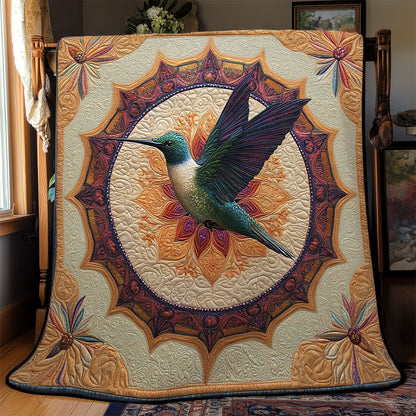 Mandala Hummingbird WJ1601010CL Quilt