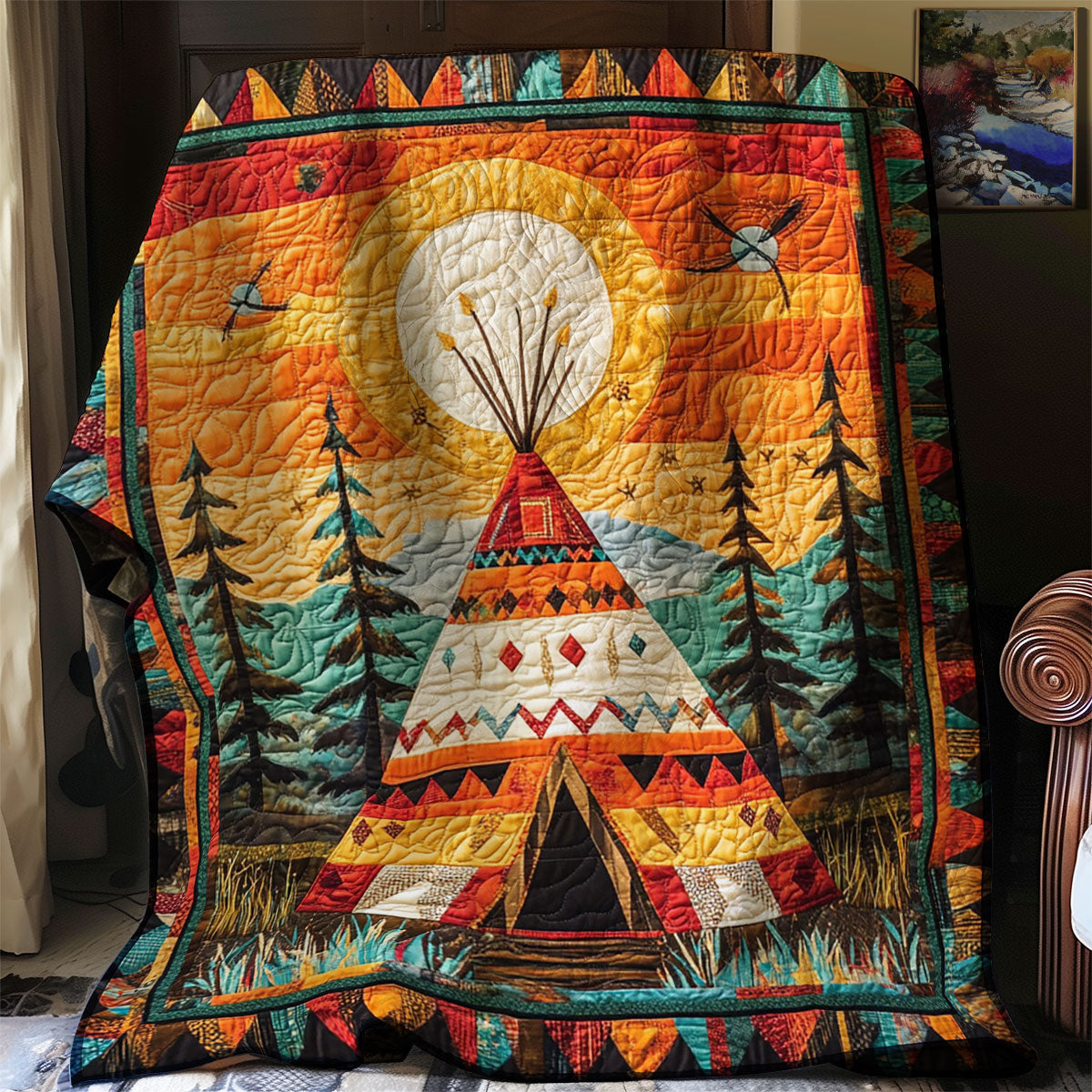 Sunlit Spirit Tepee WJ0801020CL Quilt