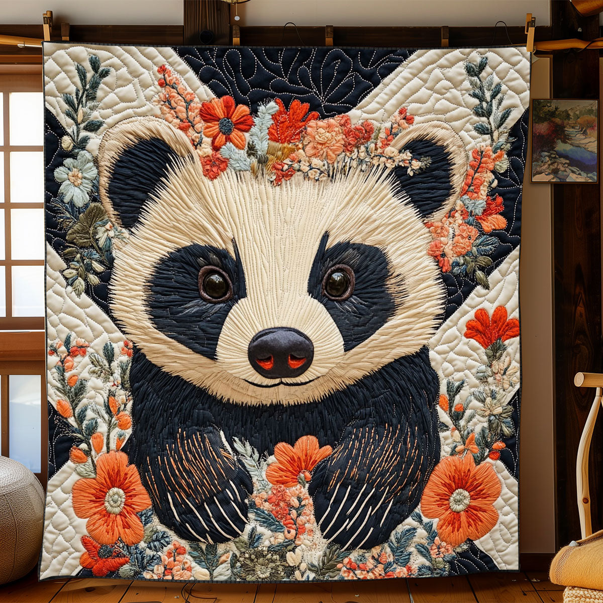 Floral Badger WJ0602012CL Quilt