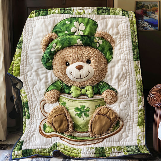 Patrick Day Teddy Bear WX0601043CL Quilt